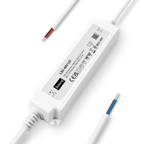 illuburg LED Transformer 12 V 40 W Waterproof IP67 Flicker-Free for LED Strip Lamp LED Power Supply Driver Power Supply