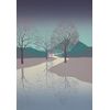 Alex Miles "Reflections II" Hand Signed &# Framed Serigraph Mid-Century Art