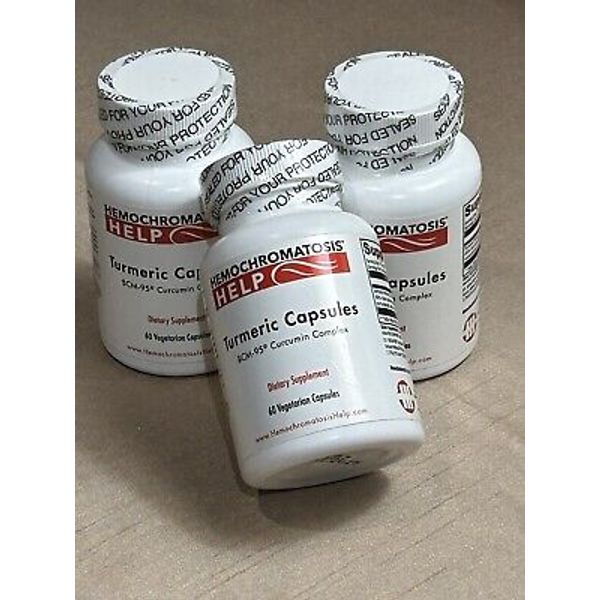 Hemochromatosis Help TURMERIC!! - 60 CAPSULES - SPECIALLY FORMULATED!!