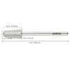 Professional Silver Safety Carbide Nail Drill Bit Coarse Grit