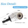 105° Right Angle Drill Attachment (Silvery)