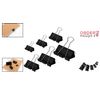 Durable Black Binder Clips Assorted Sizes - 100 Pack for Effortless Organization