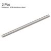 sourcing map 2Pcs M10 x 200mm Fully Threaded Rod 304 Stainless Steel Right Hand Threads
