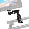 SZRIG Multi-Functional Ballhead Clamp Magic Arm Adapter with Bottom Clamp Super Robust Central Lock Knob(Black)
