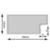 FRAMES BY POST Metro Oak Frame with White Mount 10 x 8 For Image size 8 x 6 inch