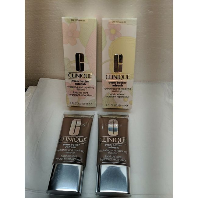 Clinique Even Better Refresh Hydrating Repairing Makeup CN 117 Carob New (2 oz)