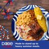 Dixie Ultra Compostable Paper Plates, 10 in, 50 Count, 3X Stronger, Multicolor,