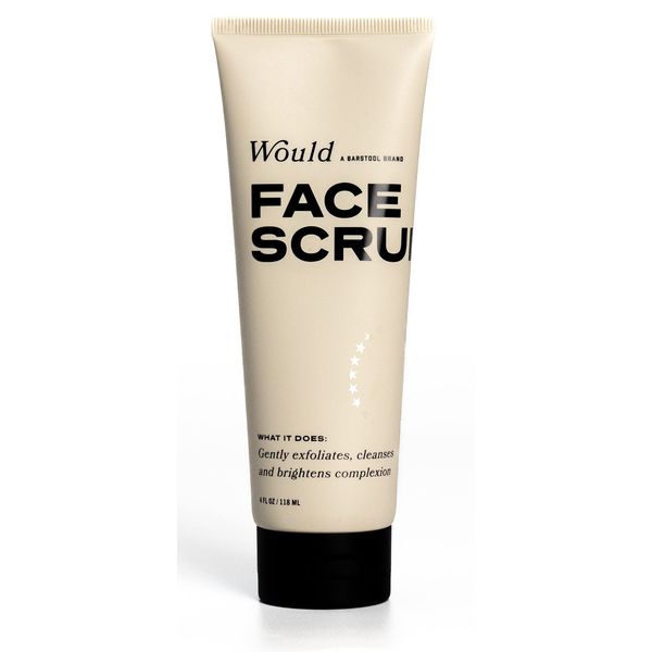 Would Exfoliating Face Scrub for Men by Barstool Sports, 4 fl. oz, Moisturizing Facial Wash, Improves Softness, and Helps Reduce Blemish Breakouts, Rinses Away Cleanly