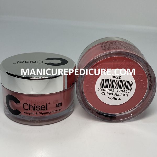 Chisel Nail Art 2 in 1 Acrylic & Dipping Powder 2 Oz - Solid 04
