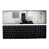 Power4Laptops French Layout With Pointer Silver Frame Black Replacement Laptop Keyboard Compatible With HP EliteBook 8570p