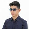 EVERNEVER AZ Label EVAZ-004C3-14 Sunglasses, Men's, Driving, Polarized Sunglasses, Stylish, Day/Night Use, Square, UV Protection, Light Color, Thin, Thin, Smoke (slightly Small to Regular Size)