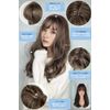 M Grande Basic Line Wig, Supervised by Active Top Stylist, 6 Piece Set, Women's Wig, Long, Natural, Face Slimming, Full Wig (Moca Brown Ca DY16C)