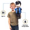 14" Policeman, Peach Male, Hand Puppet