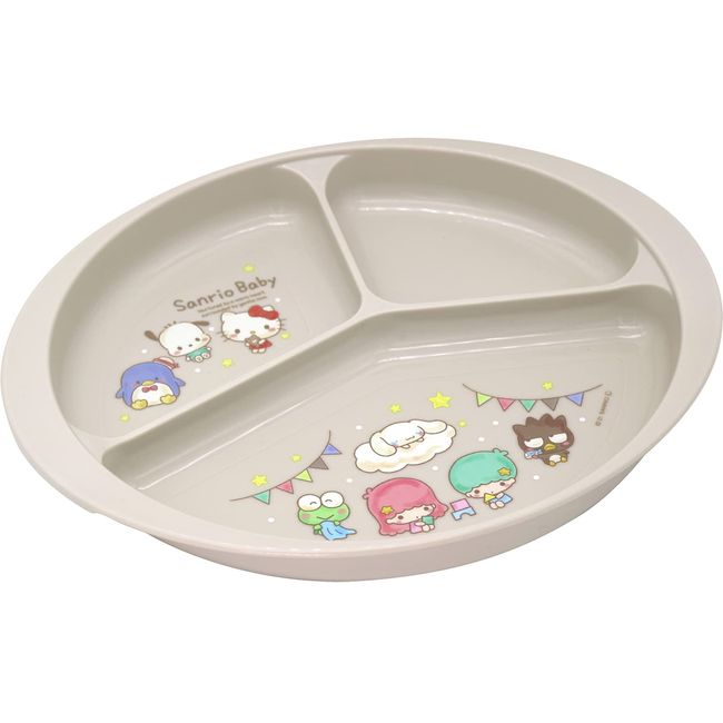 LEC Sanrio Baby Antibacterial Lunch Plate, Microwave, Dishwasher, Boiling Disinfection, OK