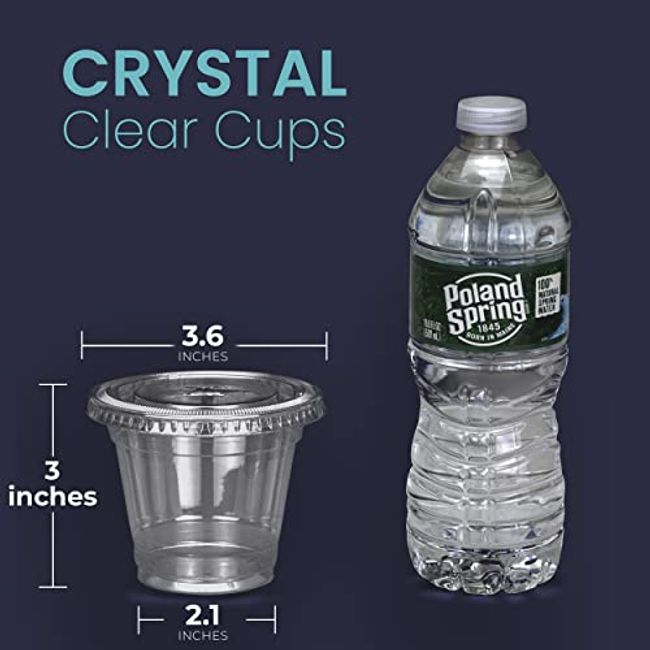 50 Pack] 32 oz Clear Plastic Cups with Flat Lids, Disposable Iced Coffee  Cups, BPA Free Premium Crystal Smoothie Cup for Party, Lemonade Stand, Cold  Drinks, Juice, Milkshake, Bubble Boba, Tea 