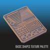 Dry Brush Texture Palette for Dry Brushing Basic Shapes Tabletop Miniature Gaming - 3D Printed