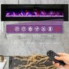 72" Ultra-Thin Electric Fireplace Wall-Mounted & Recessed Fireplace Heater