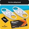roygra Cigar Cutter 2 Pack, Stainless Steel Double Blade Guillotine (Silver)