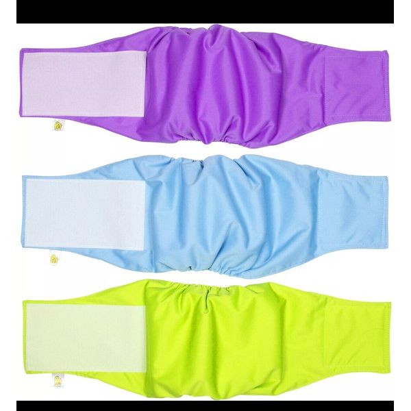 Magasin X15 Lot Male Dog Diaper Pee Pad Wraps Nappies Multi Sz S-Lg Multi Colors