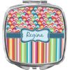 YouCustomizeIt Personalized Retro Scales & Stripes Compact Makeup Mirror