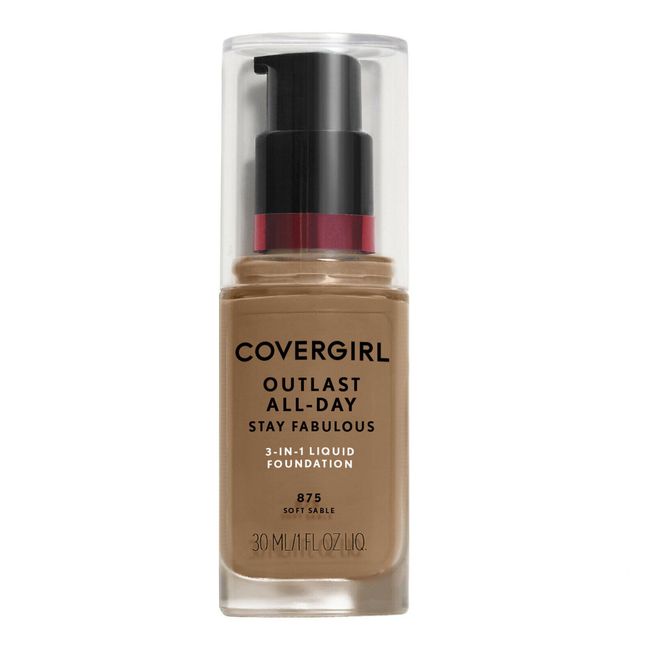 CoverGirl Outlast All Day Stay Fabulous 3-in-1 Foundation #875 Soft Sable