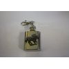 1oz hip flask keyring with horse badge
