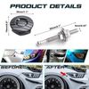 Xotic Tech 4Pcs Bumper Hood Lock Lid Kit Push Button Quick Release Fasteners Universal for Car (Carbon Fiber Pattern)