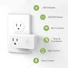 BN-LINK 2 Pack WiFi ON-OFF Smart Plug Outlet With Timer Function Heavy Duty