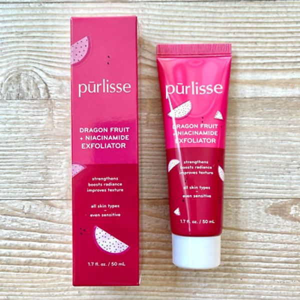 Purlisse Dragonfruit + Niacinamide Exfoliating Face Polish | Full Size 1.7oz