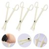 Piercing Clamps - Autdor 25Pcs Forceps Rounded Slotted Disposable Septum for Lip Navel Tongue Belly Ear Nose Kit Tools, Round Clamps
