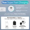 USB C Socket | 20W Super Fast Charging | PD, QC 4.0 | VELTZ Pro | Double Plug Wall Socket 13A 2 Gang | White (3 Pack)