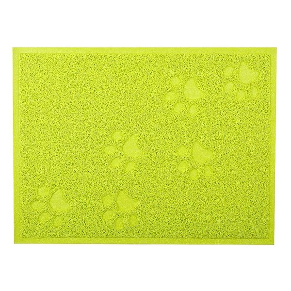 DM Cat Litter Tray Mat 40x30 cm,5 Colours Available (Lime)