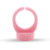 100pcs Soft Silicone Tattoo Ink Rings Pigment Caps Semi-Permanent Microblading Ink Cup Holders Microblading Tattoo Supplies (Pink)