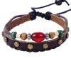 Morella Women's Braided Leather Bracelet Set 3 Pieces