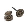 Infinity Decor Slimline Security Thumb Turn and Release Lock Pack with Emergency Release – Solid Brass Privacy Latch for Bathroom Doors     (Aged Bronze)