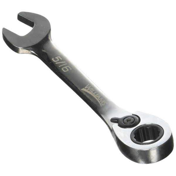 Williams 1210RCS 5/16-Inch Stubby Reversible Ratcheting Combination Wrench, 12 Point