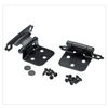 Liberty Matte Black Self-Closing Overlay Cabinet Hinge 5-Pairs Per Pack