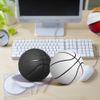 MINDCOLLISION Mini Basketball, Solid Color without Logo, Absorbent Soft Leather, Suitable for Small Baskets, Signature, Decompression, Training Assistance,White,No.4