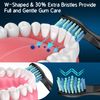 Replacement Toothbrush Heads for Fairywill, Electric Brush Heads Replacement for FW-507/508/515/551/917/959/D1/D3/D7/D8/2011, 10 Pack, Black…
