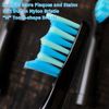 Electric Toothbrush Replacement Heads x5 Compatible with Fairywill FW-507/508/551/917/959, FW-D1/FW-D3/FW-D7/FW-D8, YUNCHI Y1 - Black