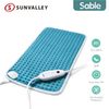 Sable Electric Heated Pad 12 x 24-in Fast Heating Pad Relief Pain 6 temperatures