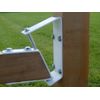 Swing Pivoting, moveable, gravity self centering mailbox hinge, pivots both ways