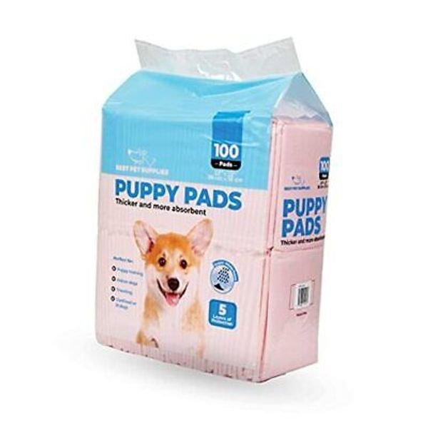 Puppy Training Pads for Large Breeds by  Pack of 100 Pink