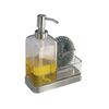 iDesign Forma 706361 2-Piece Bathroom Set Soap Dispenser and Sponge