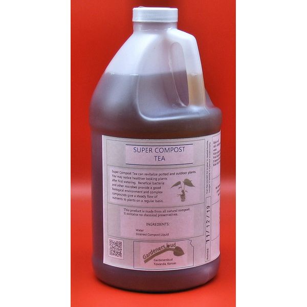 Super Compost Tea, organic plant food (1/2 Gallon)