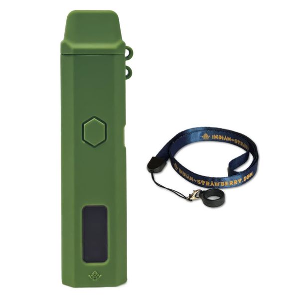 [Indian Strawberry] ZQ XTAL PRO POD Compatible Full Coverage Silicone Case & Neck Strap, green