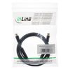 InLine® 2m 2X Shielded >85dB Premium Antenna Cable - Black