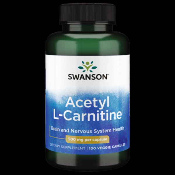 Swanson Acetyl L-Carnitine 500 mg 100 Veggie Capsules