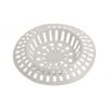 Pack of 10 small white round plastic sink strainers