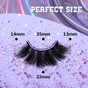 Faux Mink Eyelashes Thick Lashes Volume Dramatic False Eyelashes Luxury Volume Soft Handmade Reusable Lashes Pack